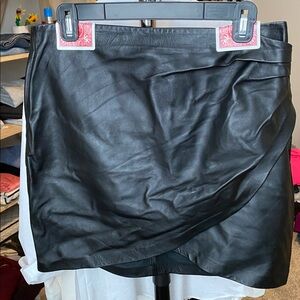 Reiss leather skirt